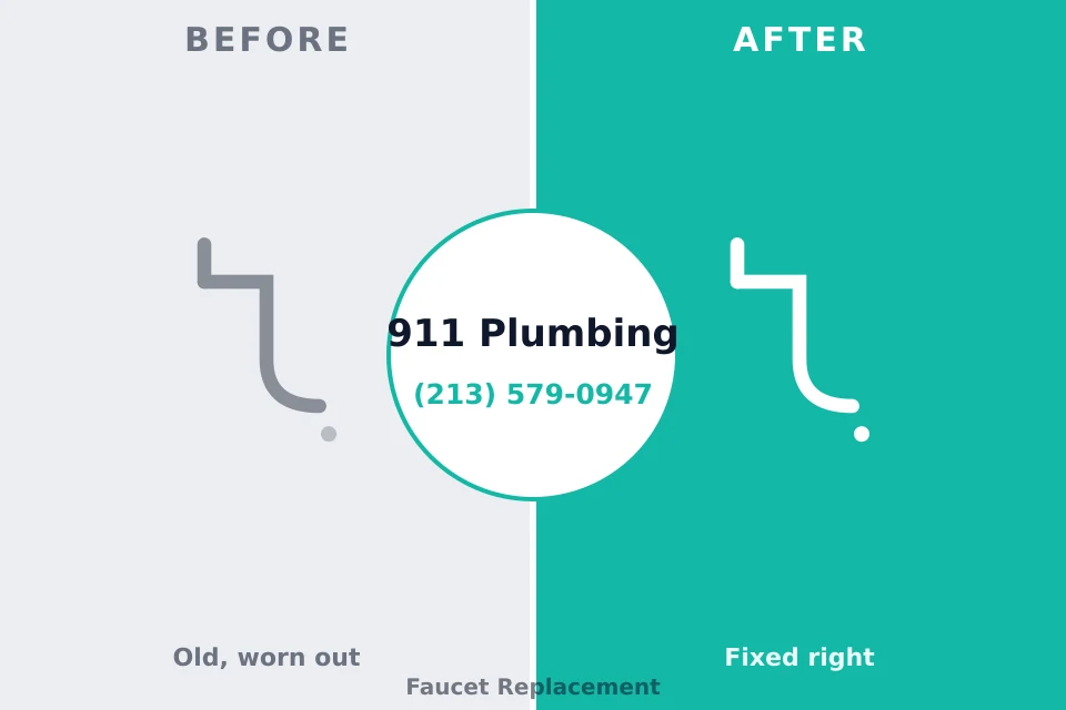 Before and after: plumbing repair Pine Island Center, FL
